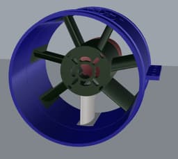 EDF Big 128 mm EMV COMPLETE MODULAR SYSTEM - (5-7-9-11 Blades | Multi-Motor Fit) 3d model
