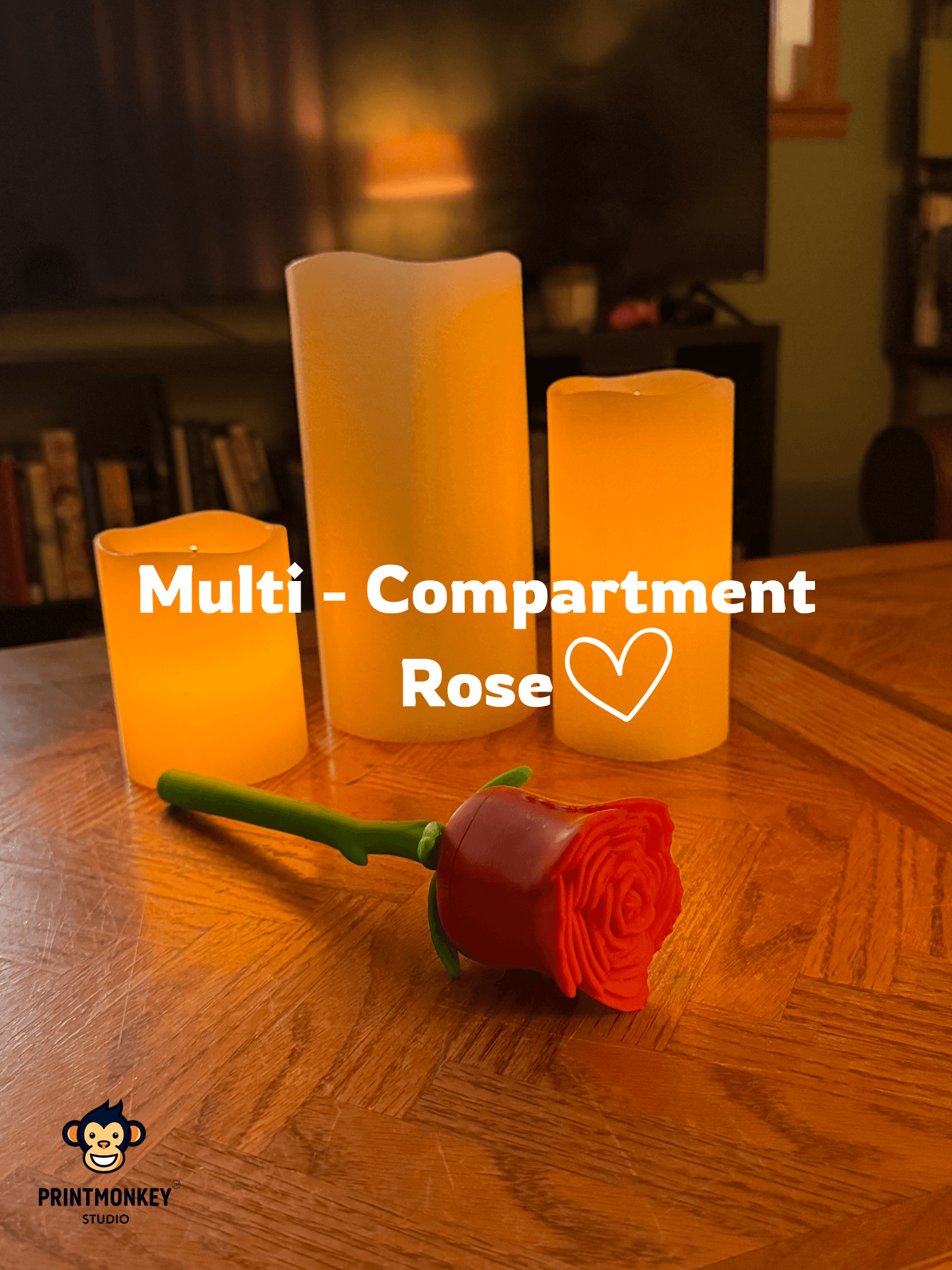 Multi - Compartment Rose 3d model