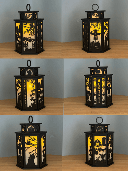 Thanksgiving Lantern Thanksgiving Lamp Thanksgiving Tea Light Holder 3d model