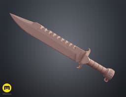 Combat Knife - Salvation of Bakka 3d model