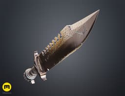 Combat Knife - Salvation of Bakka 3d model