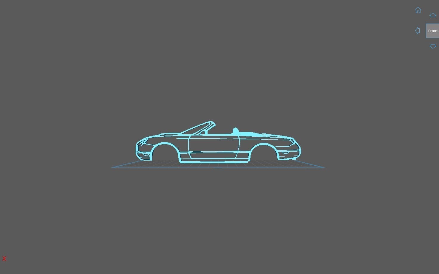 Ford - Thunderbird 2005 Wall Art 3d model