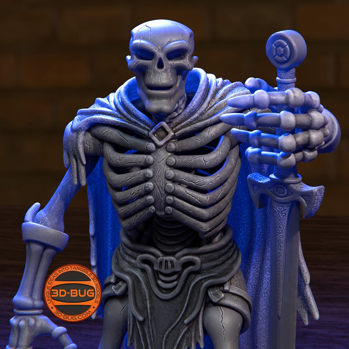 Skeleton Warrior Collectible 3d model