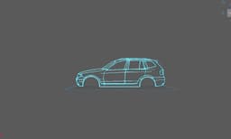BMW - X3 E81 2004 Wall Art 3d model