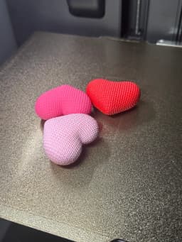 Knitted Heart: Cute, Chonky and Puffy 3d model