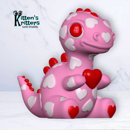 Candy Dragon / Dino Figurine & Key Chain Set 3d model