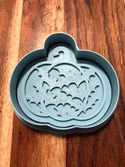 Pumpkin Bats Cookie Cutters and Stamps 3d model