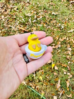 Sleepy Psyduck keychain and Clicker 3d model