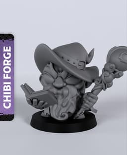 Male Dwarf Wizard - With Free Dragon - 5e DnD Inspired for RPG and Wargamers 3d model
