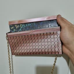 Polka Dot And Square Pattern Clutch Bag 3d model