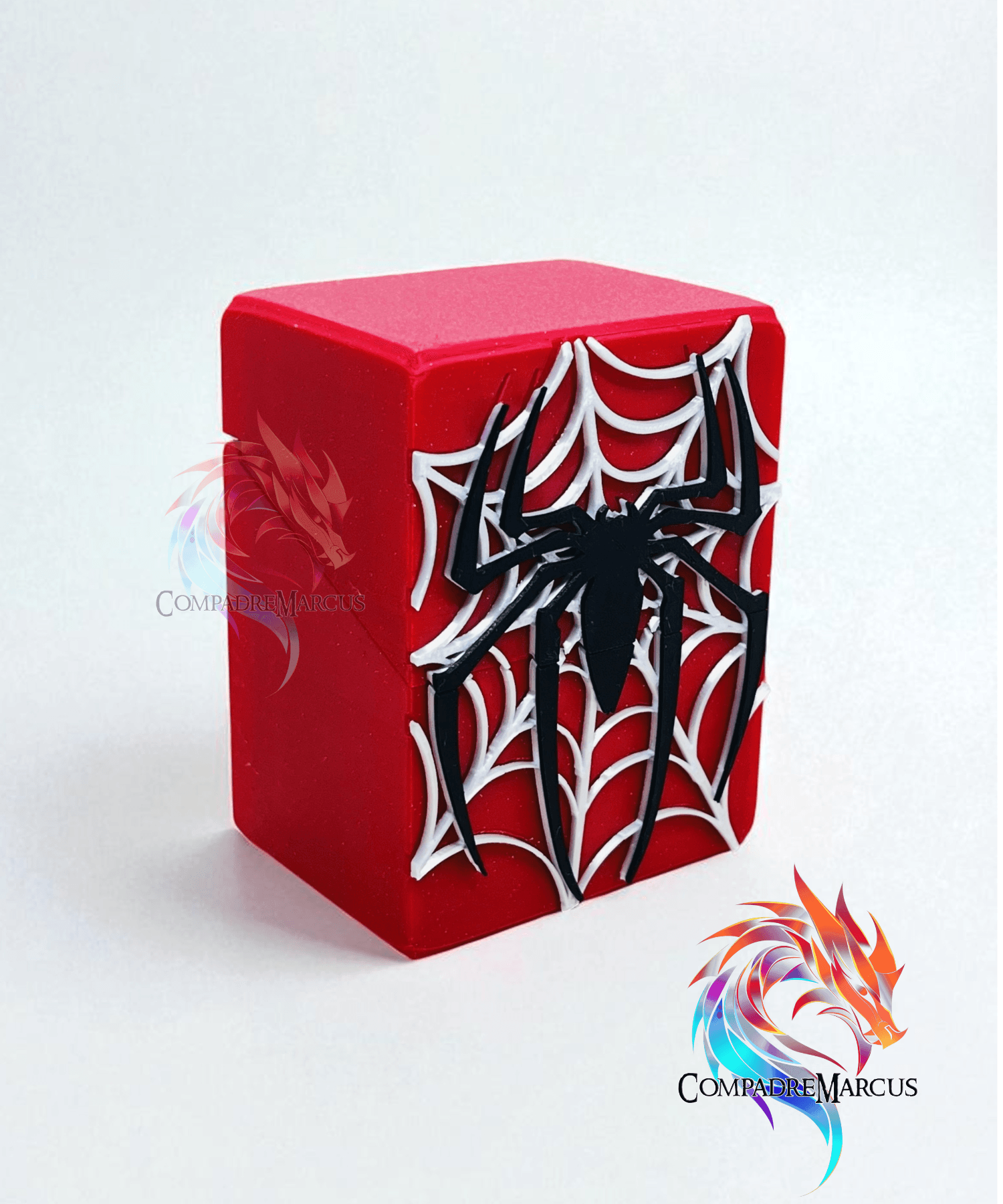 Spider logo TCG Deck Case / multiparts / 3mf included 3d model