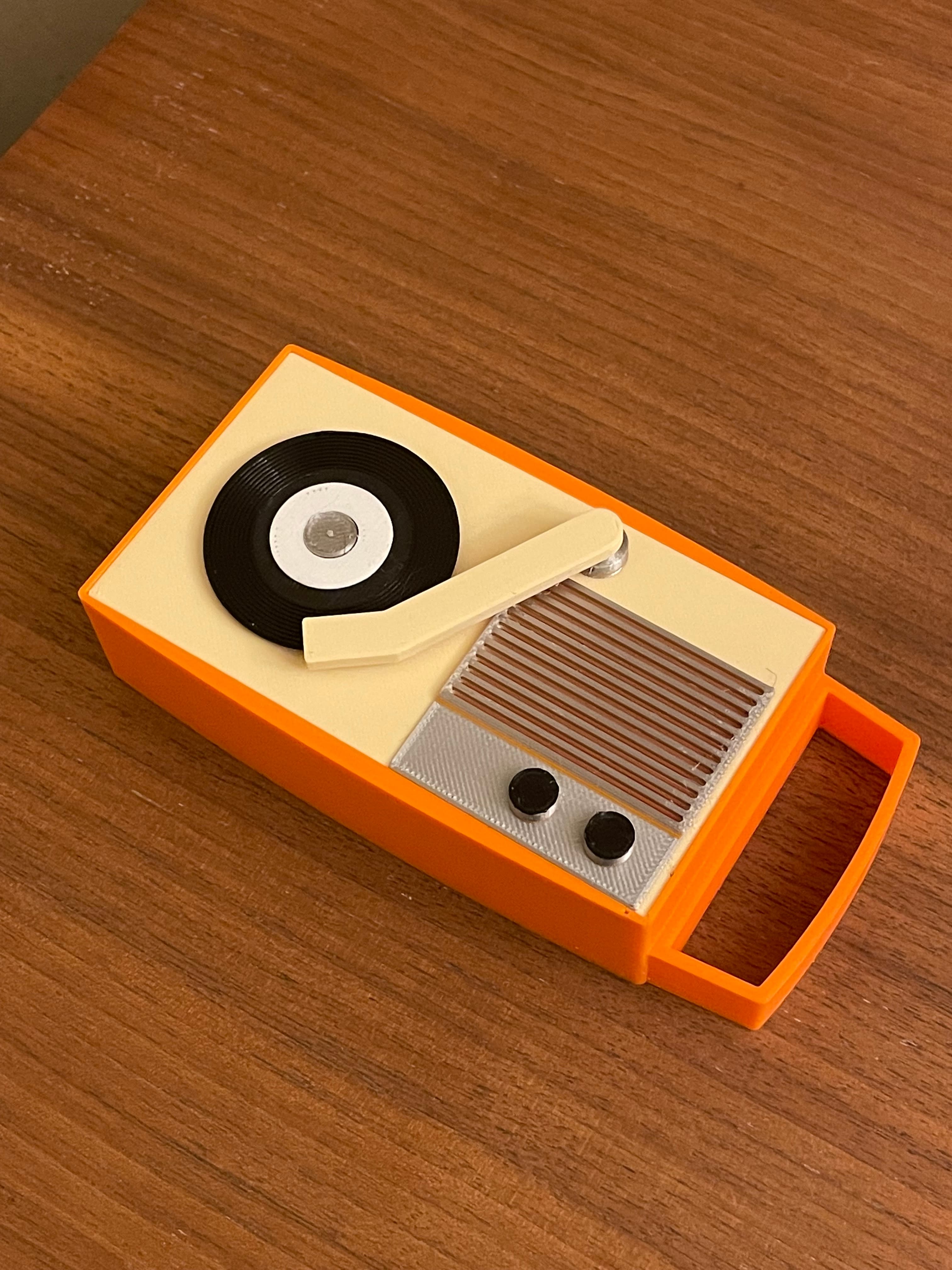 Mini 60s Record Player Bluetooth Speaker 3d model