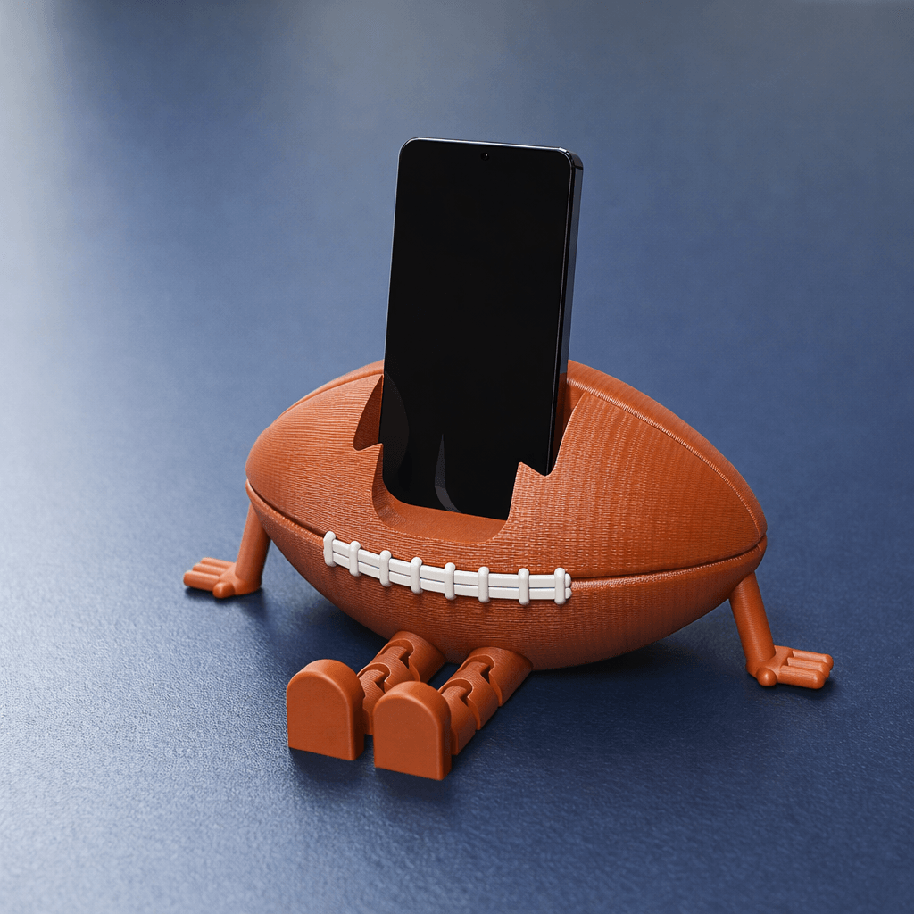 rugby_ball_phone_holder.stl 3d model