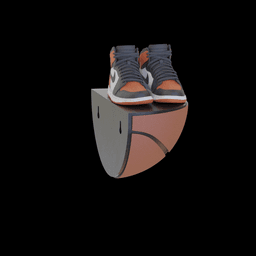 Jordan Basketball Shoe Display 3d model