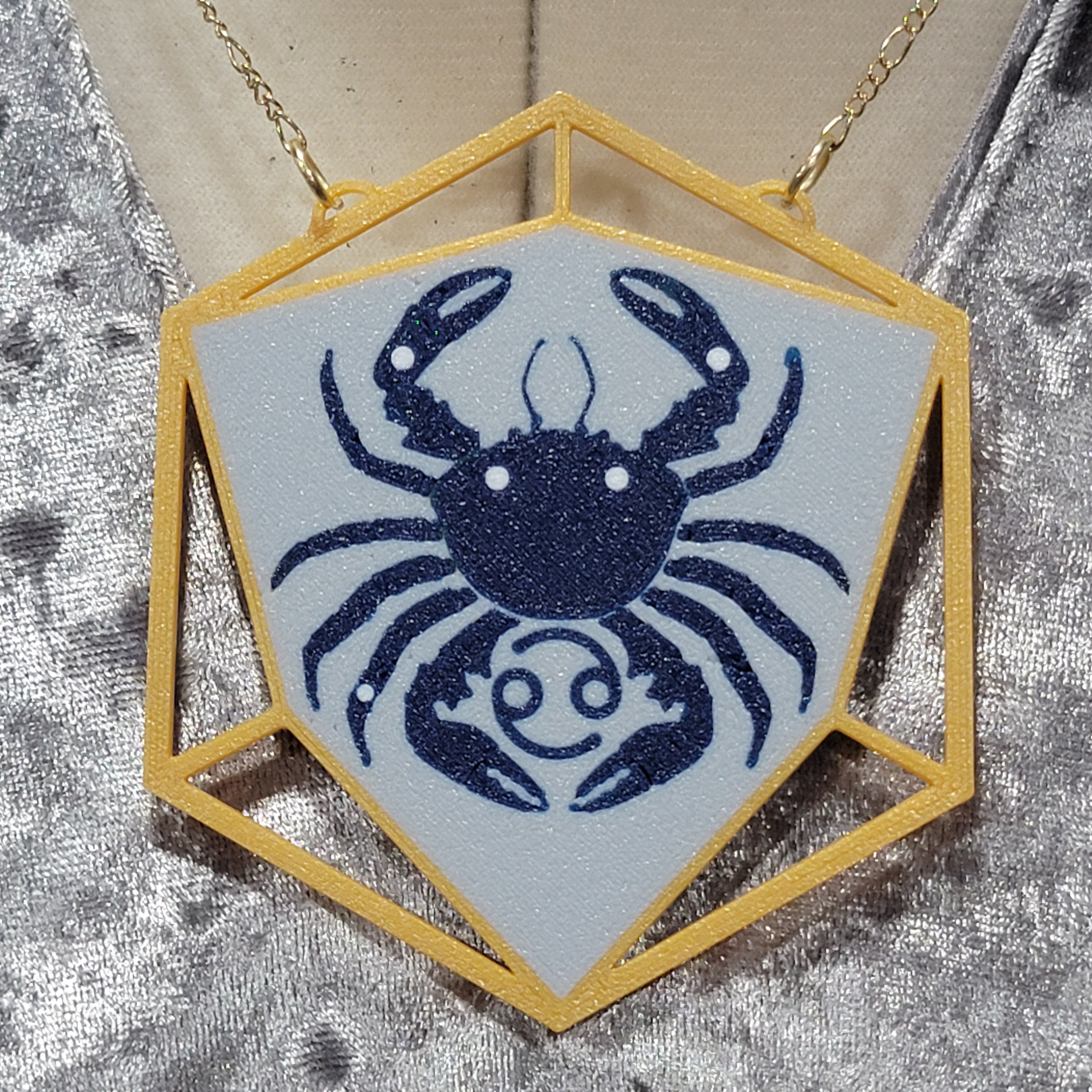 Cancer Astrology Pendant 3d model