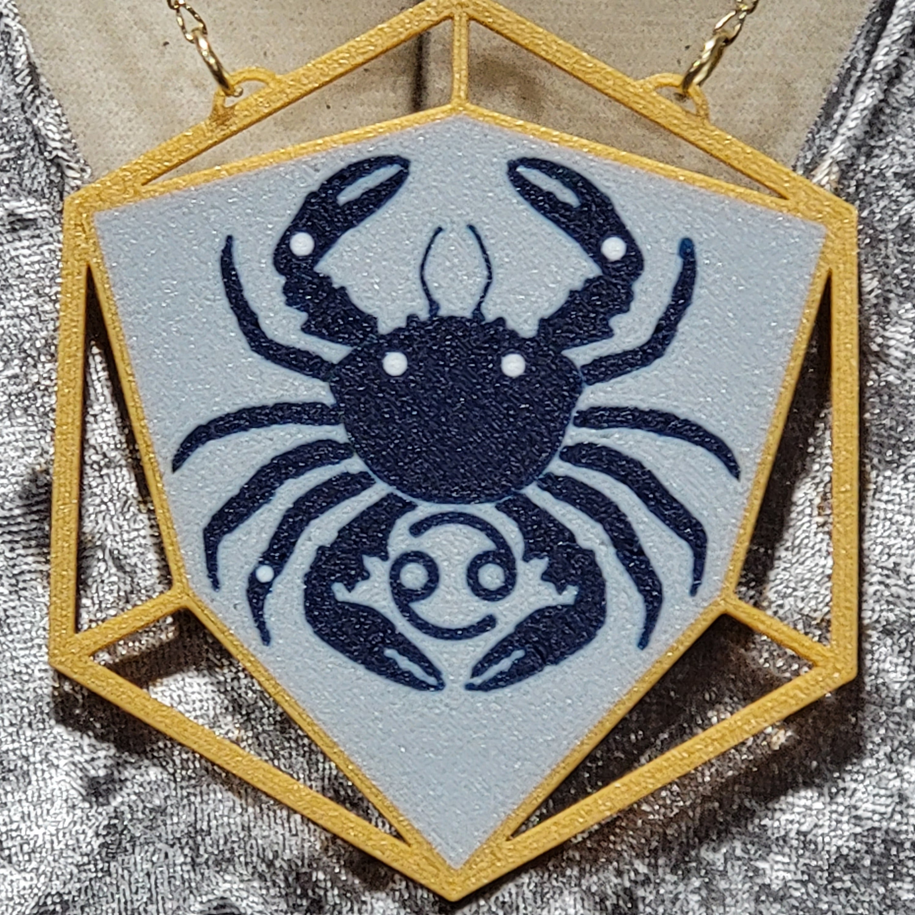 Cancer Astrology Pendant 3d model