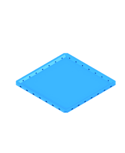 8x8 MU - Thin Plain - MultiBoard Plate 3d model