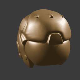 Sci-Fi Flight Helmet 3d model
