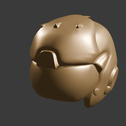 Sci-Fi Flight Helmet 3d model