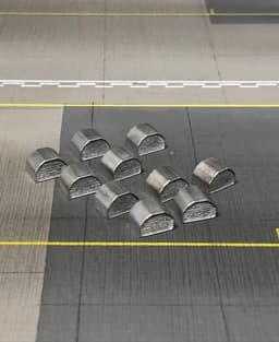 1:400 Air Cargo ULD Pallet set 3d model