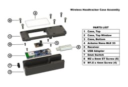 DIY Wireless RC Head Tracker Enclosure – Arduino Nano BLE 33 Case 3d model