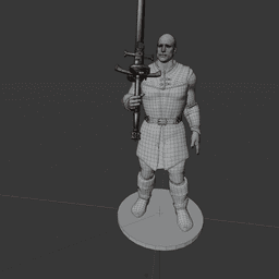 Warrior Based on Minsc v2.0 3d model