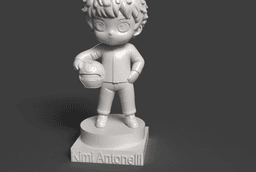 Chibi Kimi Antonelli 12 F1 Driver 3D Print STL 3d model