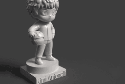 Chibi Kimi Antonelli 12 F1 Driver 3D Print STL 3d model