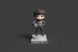 Chibi Kimi Antonelli 12 F1 Driver 3D Print STL 3d model
