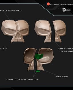 Mandalorian Punisher chest armor 3d model