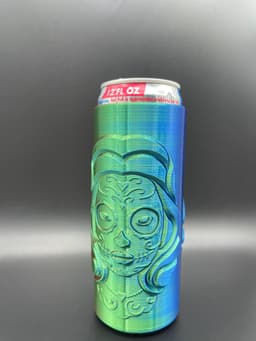Sugar Skull 12oz Red Bull Coozie 3d model