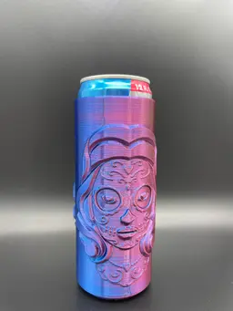 Sugar Skull 12oz Red Bull Coozie 3d model