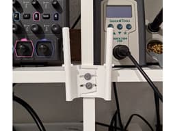 Adjustable Multimeter Holder + DIN Rail attachement 3d model