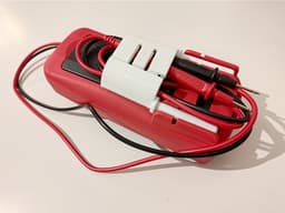 Adjustable Multimeter Holder + DIN Rail attachement 3d model