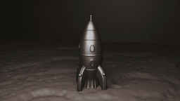Retro Rocket Beer Can Holder 3d model