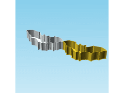 Bat 0038, nestable box (v2) 3d model