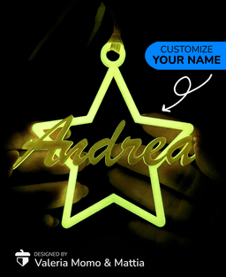 Christmas Decoration (#3) Your Name, Star, Gift 3d model
