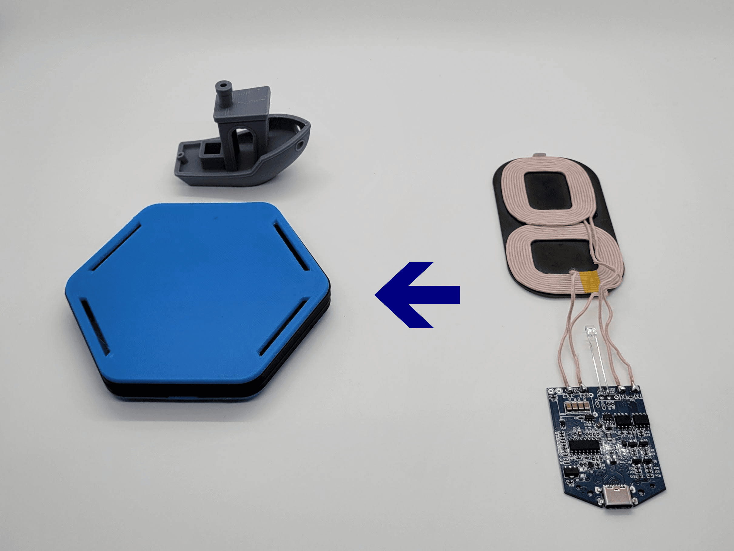 DIY Dual Coil Wireless Charging Pad 3d model