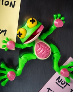 Dissected Frog - Fridge Magnet 3d model