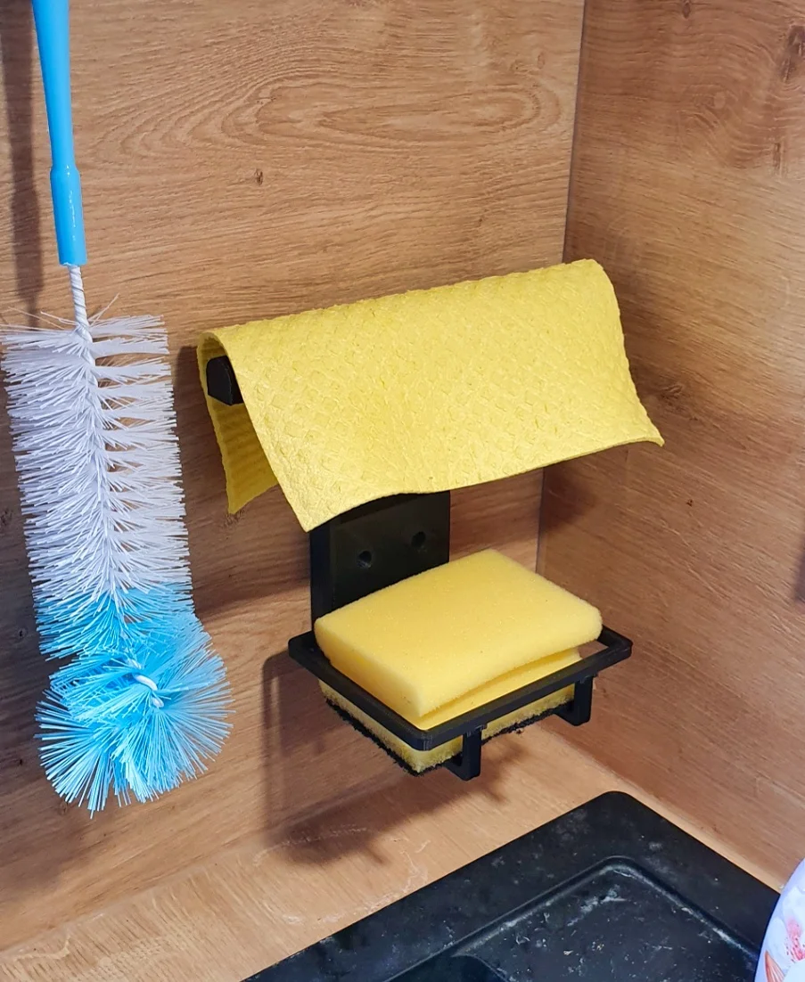 Kitchen Sink Caddy, Sink Organizer, Cloth Hanger, Sponge Holder 3d model