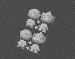 Wood Imp - Flexi Keychain & Bag Charm, No Supports 3D Print STL/3MF 3d model