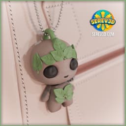 Wood Imp - Flexi Keychain & Bag Charm, No Supports 3D Print STL/3MF 3d model