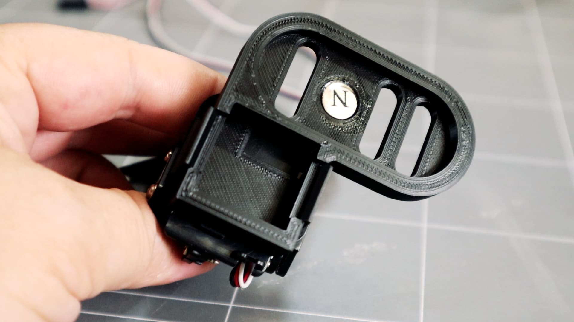 FPV and Insta360 Go 2 Dual Cam Mount and Blackout Covers for Pan and Tilt 3d model