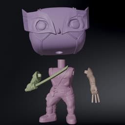 Funko Pop WolverinePool And Deadpool Bundle / Deadpool && Wolverine 3d model