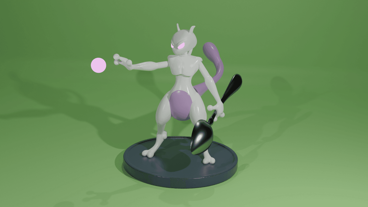 Mewtwo (Manga Edition) 3d model