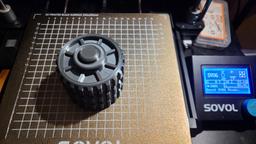 The Impossible Planetary Gear Fidget - 8 hour print on a Sovol SV06 using a 0.2 layer height.
Eryone Grey PLA+
