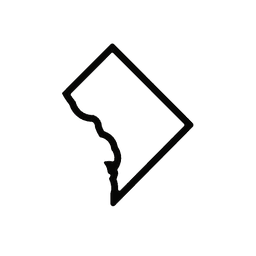 Washington DC Cookie Cutter STL File - 4 inches 3d model
