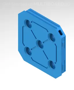 Small Threads - Square Plate Snap 3d model