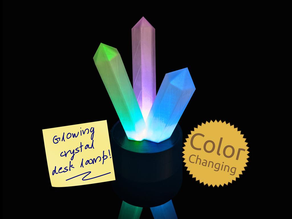 Illuminated Crystal Lamp 3d model