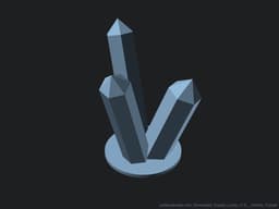 Illuminated Crystal Lamp 3d model